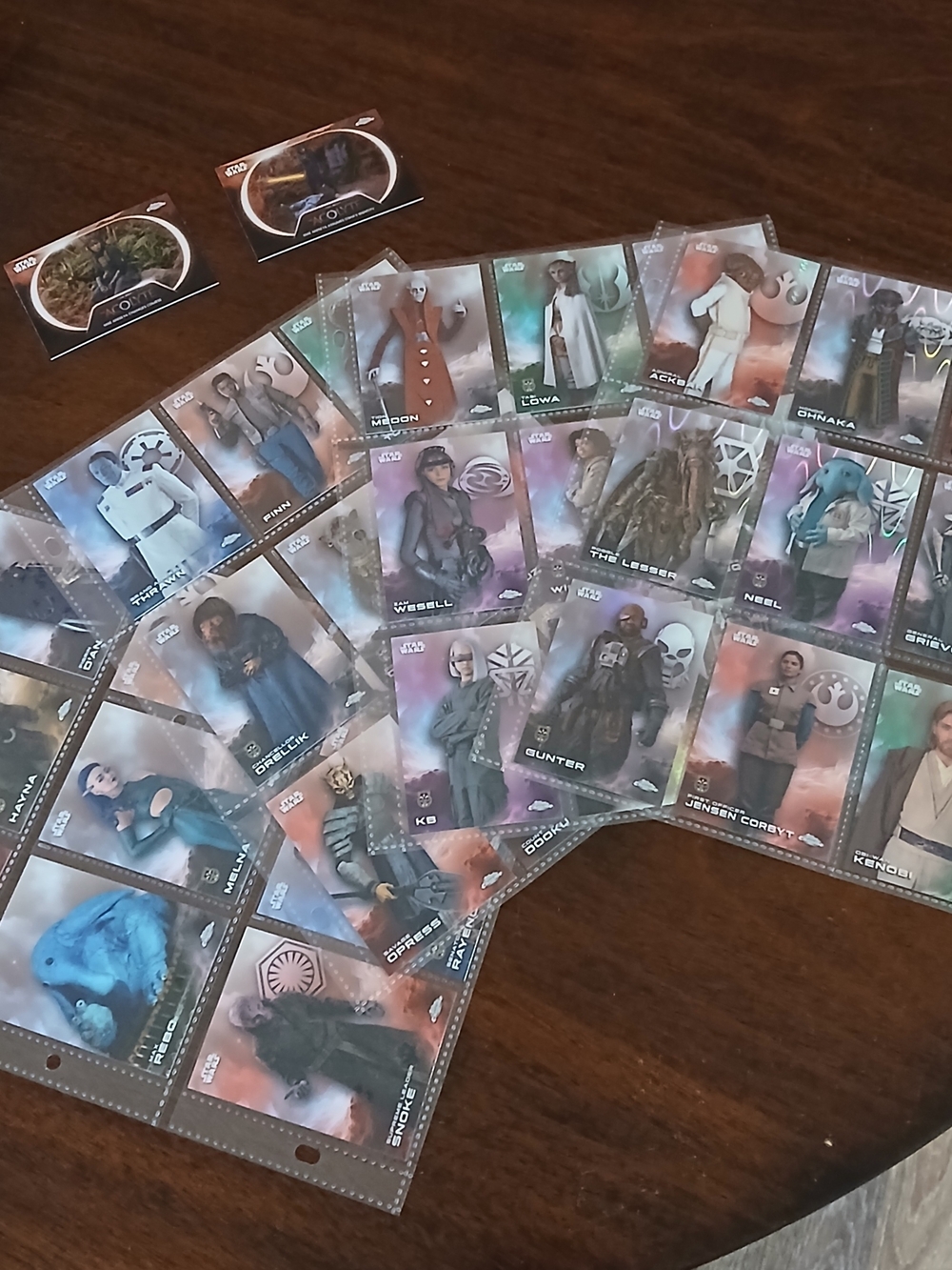 47 - Card Lot-Star Wars Character Trading Cards Topps Chrome!